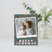 Persoonlijk Happy Junemas-fotoBriefkaart Briefkaart (Staand voorkant)