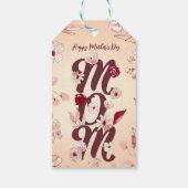 Persoonlijk Happy Moederdag mam Cadeaulabel (Achterkant)