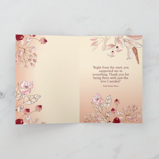 Persoonlijk Happy Moederdag mam Kaart (Binnen)