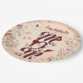 Persoonlijk Happy Moederdag mam Papieren Bordje (Gekanteld)