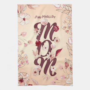 Persoonlijk Happy Moederdag mam Theedoek