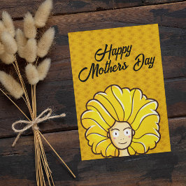 Persoonlijk Happy Moederdag Yellow Hair