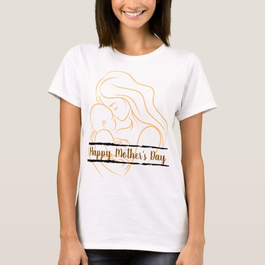 Persoonlijk Happy Mother's Day T-shirt (Voorkant)