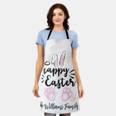 Persoonlijk Happy Pasen All-Over Print Schort (Gedragen)