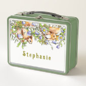 Persoonlijk Happy Rabbits in Play Onder Flowers (Voorkant)