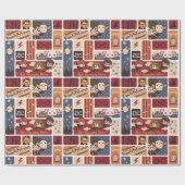 Persoonlijk Harry Potter-cartoonpatroon -  Foto Cadeaupapier (Vlak)