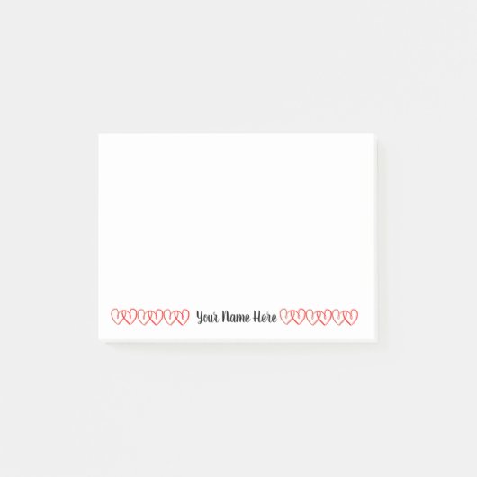 Persoonlijk hart Notitieblok Post-it® Notes (Voorkant)