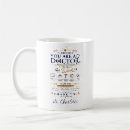 Persoonlijk hartelijk cadeau voor dokter | Dank je Koffiemok
