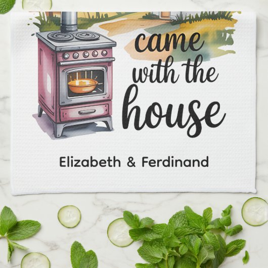 Persoonlijk heb ik alleen een keuken omdat...... theedoek (Gevouwen)