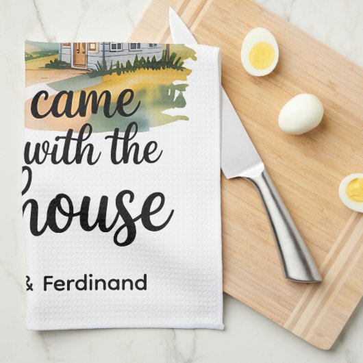 Persoonlijk heb ik alleen een keuken omdat...... theedoek (Quarter Fold)