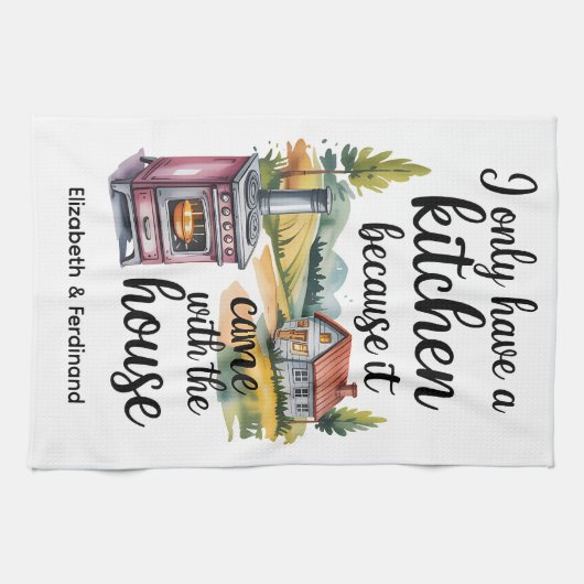 Persoonlijk heb ik alleen een keuken omdat...... theedoek (Horizontaal)