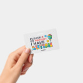 Persoonlijk heb ik een autisme-id badge (Handheld)