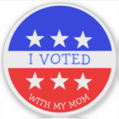 Persoonlijk heb ik gestemd sticker (Voorkant)