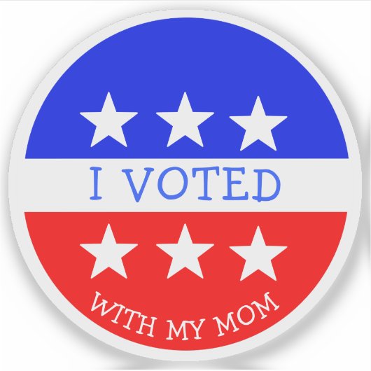 Persoonlijk heb ik gestemd sticker (Voorkant)