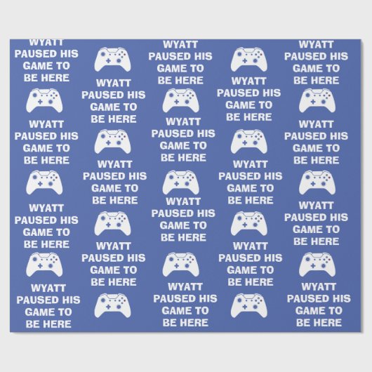 Persoonlijk heb ik mijn game onderbroken om hier t cadeaupapier (Vlak)