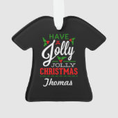 Persoonlijk heb je een Jolly Kerstmis Ornament (achterkant)
