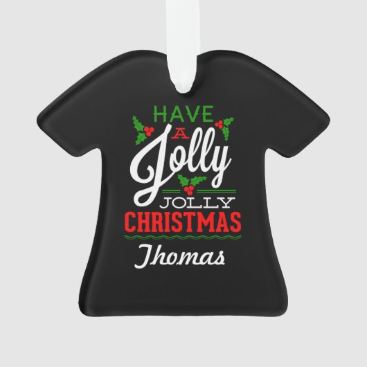 Persoonlijk heb je een Jolly Kerstmis Ornament (achterkant)