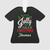 Persoonlijk heb je een Jolly Kerstmis Ornament (voorkant)