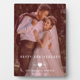 Persoonlijk Hedendaags Huwelijksjubileum Aandenken Fotoplaat