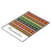 Persoonlijk helder decoratief ontwerp notitieboek (Linkerzijde)