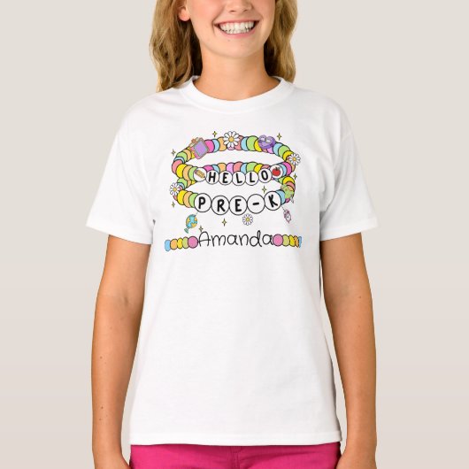 Persoonlijk Hello Pre-K T-shirt (Voorkant)