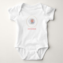 Persoonlijk Hemelroos- en Maan Baby Body'tje -
