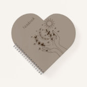 Persoonlijk Hemels Bloemrijk Spiraal Notitieboek (Voorkant)