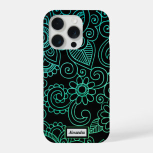 Persoonlijk Henna Yoga Patroon iPhone 15 Pro Case
