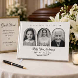 Persoonlijk Herdenkings-Funerair Foto Gastenboek