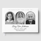 Persoonlijk Herdenkings-Funerair Foto Gastenboek (Voorkant)