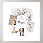 Persoonlijk Herdenkingscollage met meerdere foto's Poster (Voorkant)