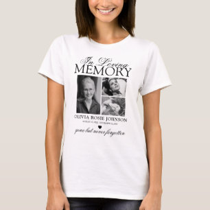 Persoonlijk herdenkingsfoto T-shirt