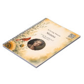 Persoonlijk Herdenkingsfotoboek met QR-code Notitieboek (Linkerzijde)