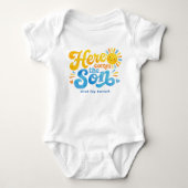 Persoonlijk Here Comes the Son Baby Body Pak Romper (Voorkant)