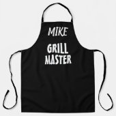 Persoonlijk heren vader Grill Master BBQ schort (Voorkant)