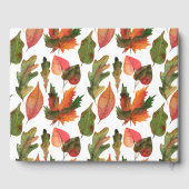 Persoonlijk herfst bruiloft pasgetrouwden gastenboek (Achterkant)