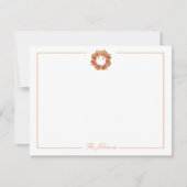 Persoonlijk Herfst Dankfeest Briefpapier Notitiekaartje (Voorkant)