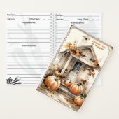Persoonlijk Herfst Ontwerp Spiraal Notebook Notitieboek (Binnen)