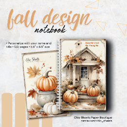 Persoonlijk Herfst Ontwerp Spiraal Notebook Notitieboek