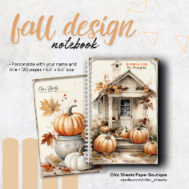 Persoonlijk Herfst Ontwerp Spiraal Notebook Notitieboek