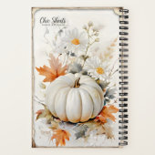 Persoonlijk Herfst ontwerp spiraal notitieboek (Achterkant)