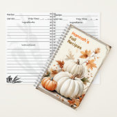 Persoonlijk Herfst Recepten Spiraal Notitieboek (Binnen)