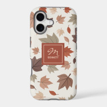 Persoonlijk Herfstbladeren Monogram