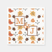 Persoonlijk herfstkoppel servet (Voorkant)