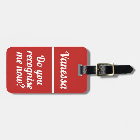 Persoonlijk herken je me nu | Financiering Bagagelabel (Voorkant horizontaal)