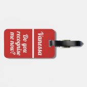 Persoonlijk herken je me nu | Financiering Bagagelabel (Achterkant horizontaal)