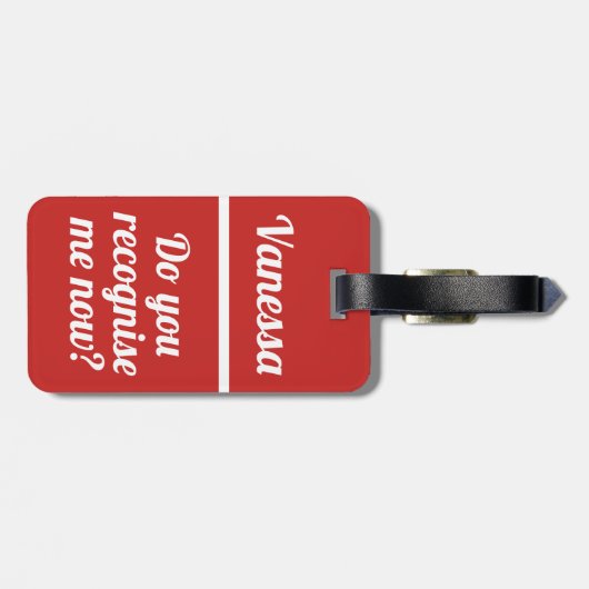 Persoonlijk herken je me nu | Financiering Bagagelabel (Achterkant horizontaal)