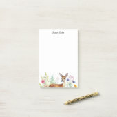 Persoonlijk hert Ree gewei Post-it® Notes (Op bureau)