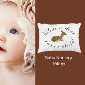 Persoonlijk herten zoete kind_Woud  Accent Kussen