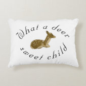 Persoonlijk herten zoete kind_Woud Accent Kussen (Voorkant)